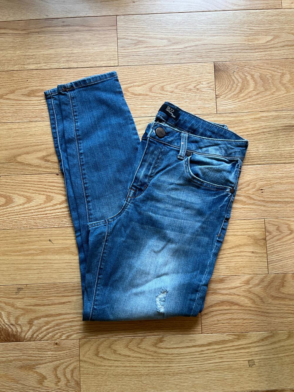 1822 Denim Mid-Rise Skinny Jeans Blue Size 6 JL